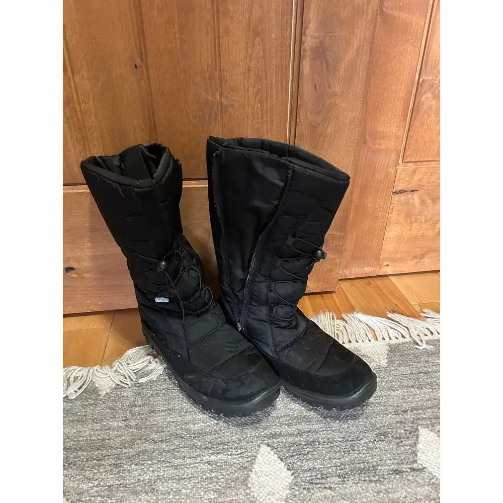 Pajar Canada Fusion Quilted Zipper Winter Snow Boots Great Grip Size 42/9  8.5